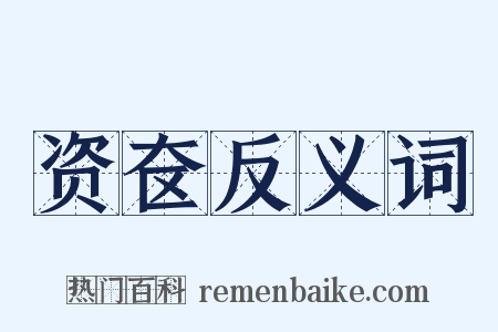 资奁反义词是什么意思的图片